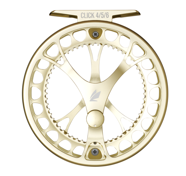 Sage Click Fly Reel Champagne Front Sage Click Fly Reel Champagne Front